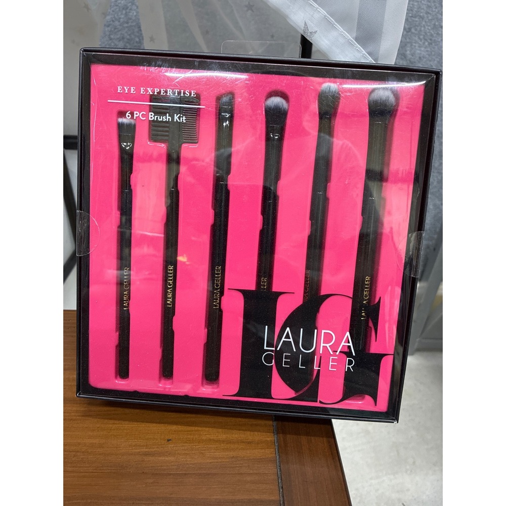 Laura Geller Eye Expertise 6 PC Brush Kit Professional Makeup Eye Brushes Set